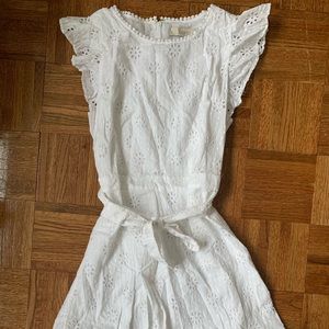 NWT Loft white eyelet dress